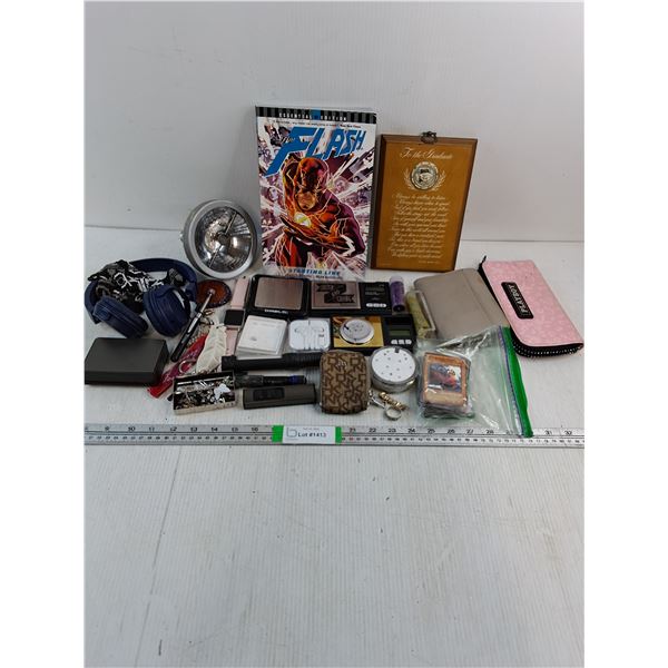 Lot of Misc.-Wallets,Book,Headphones,Watch and much more as pictured
