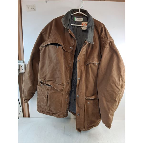 Sorel Barn Chore Jacket Brown Canvas/Corduroy Collar Insulated-Size XXL