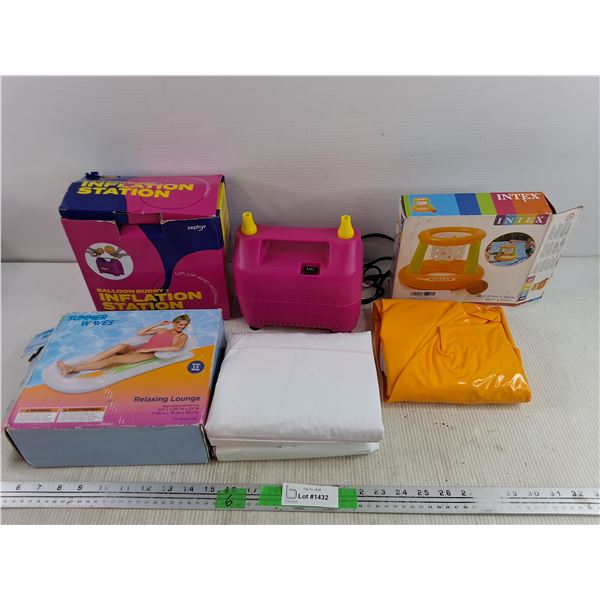 Floating Hoop & Relaxing Lounge, Ballon Buddy Inflation Station - Powers On, As Is