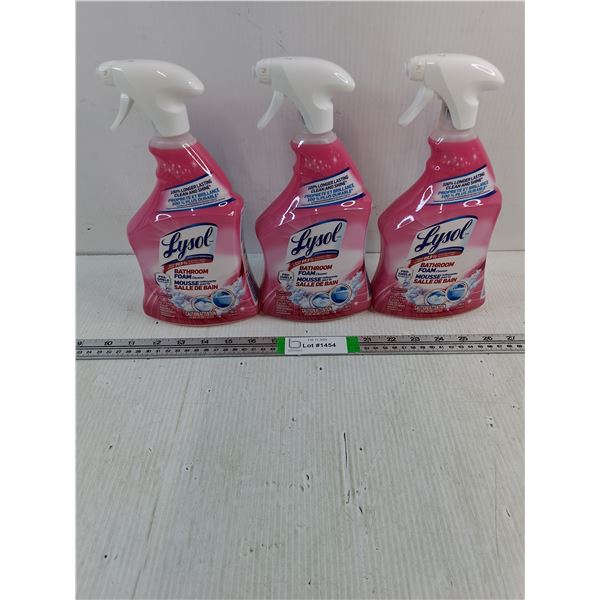 (3) Lysol Foam Bathroom Cleaners - Full, Cannot Ship