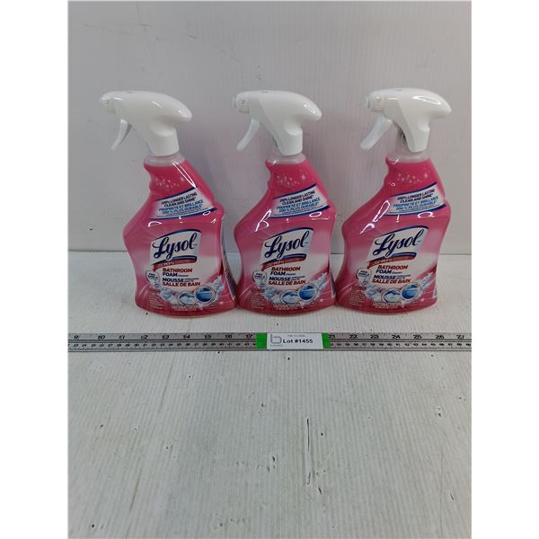 (3) Lysol Foam Bathroom Cleaners - Full, Cannot Ship