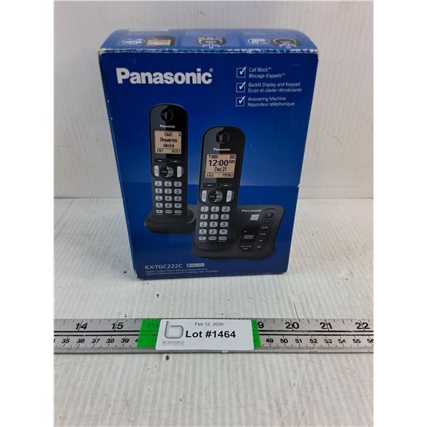 Panasonic Digital Cordless Phone with Answering Machine-appears new-untested-as is