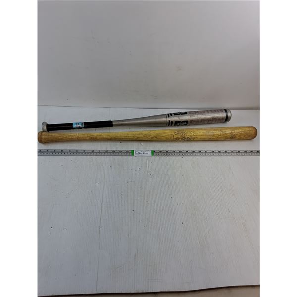 (1) Aluminum Bat and (1) Wood Bat (CCM) - PICK UP