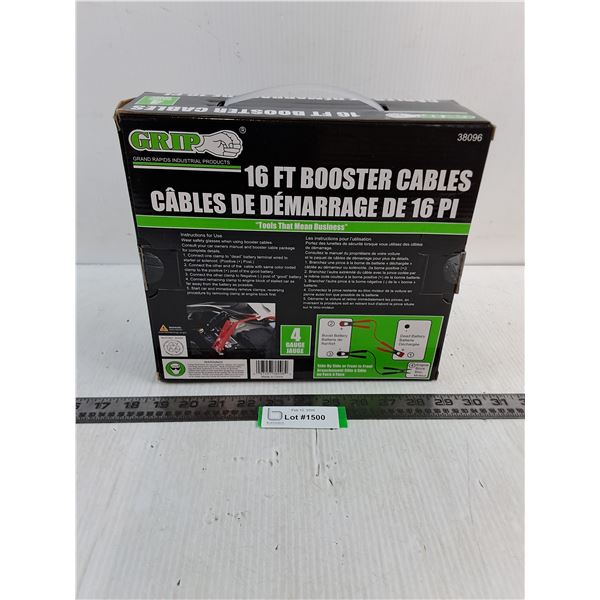 NIB Grip 16' Booster Cables
