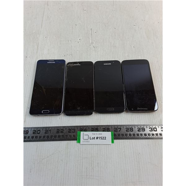 (4) Cell Phones - As is