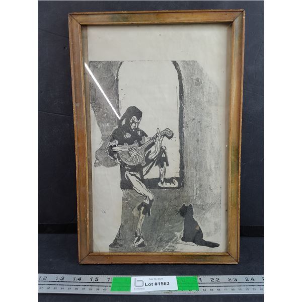 Framed Medieval Wall Art Print 15" x 10"