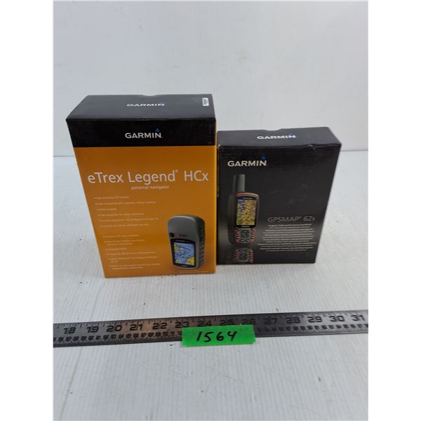 (2) NOS Garmin Digital Tools (eTrex Legend HCx & GPSMAP 62s)