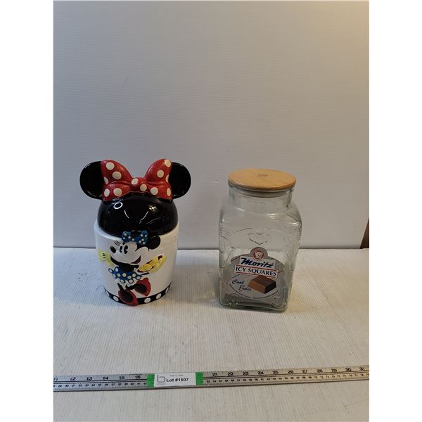 Mickey Mouse& Moritz Cookie Jars (up to 12" Tall)