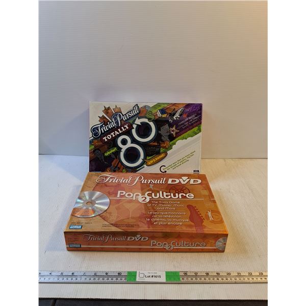 (2) Trivial Pursuit Board Games ( as is)