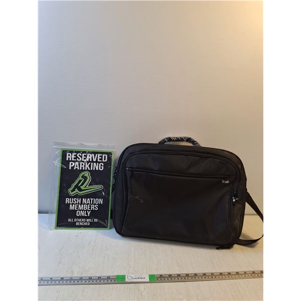 Rush Nation Fan Reserved Parking Novelty Sign, Computer Bag (NIB)