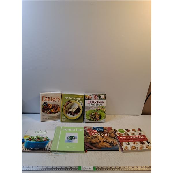 (7) Cooking Books; Sensational Salads, Dieters Cookbook,  100 Calorie Snacks, Misc
