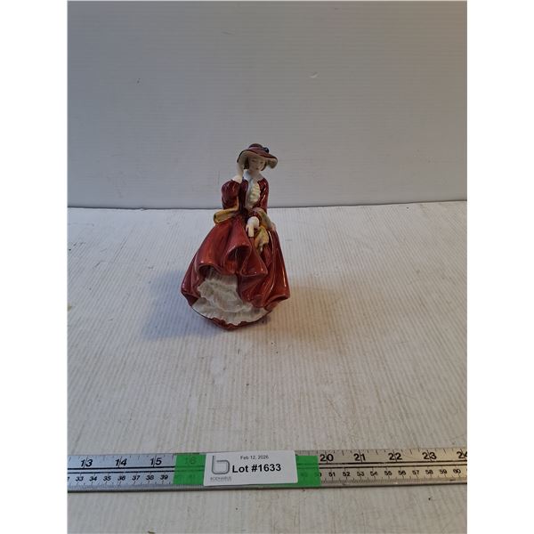Porcelain Figurine; Lady in a Dress