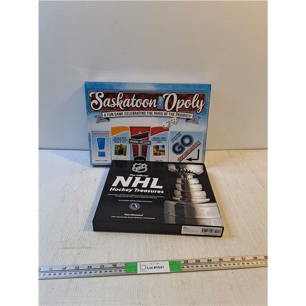 Saskatoon Opoly, NHL Hockey Treasures  Board Games