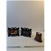 Image 1 : (2) Silhouette Frames, Porcelain Tea Light Holder