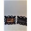Image 2 : (2) Silhouette Frames, Porcelain Tea Light Holder