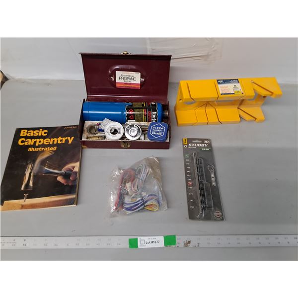 Propane Torch Kit, Stubby Bit Set, Mitre Box, Misc. Cannot Ship