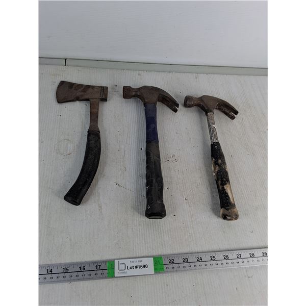(2) Hammers & Hand Hatchet