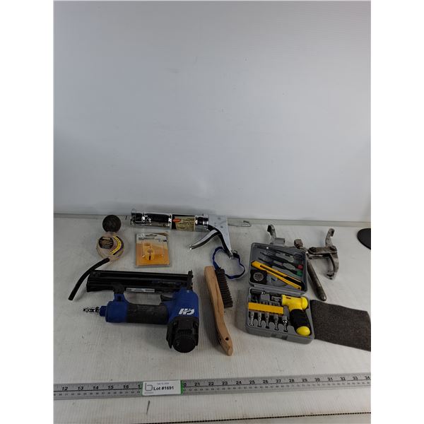 Caulking Gun, Nail Gun, Miniature Tool Kit- As Is