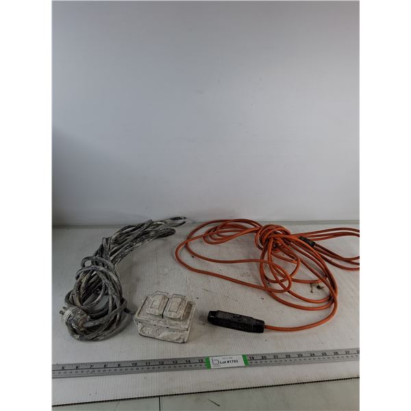 (2) Extension Cords- As Is