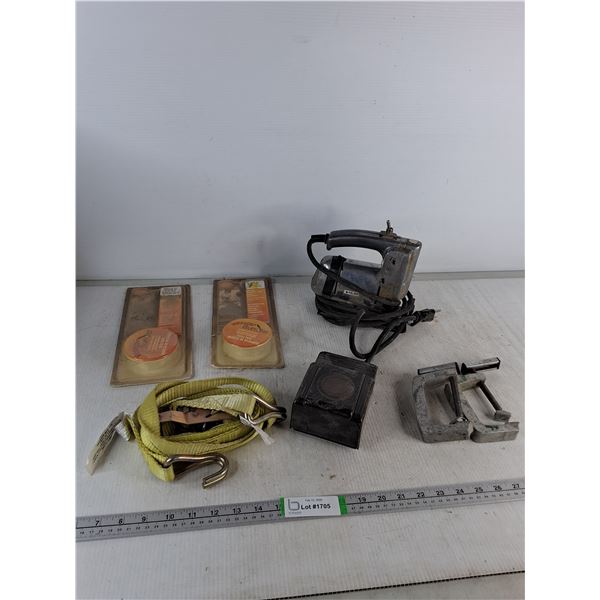 Hand Table Saw - As Is, (2) Handy Refill Pack, Ratchet Strap