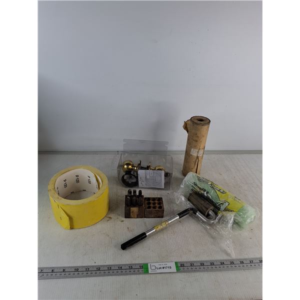 Sandpaper, Paint Roller, Door Knob