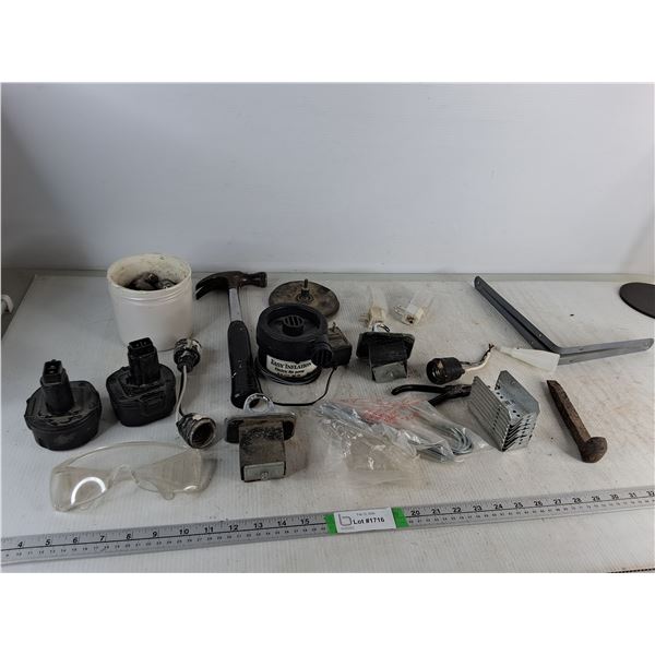 Electric Air Pump, (2) DeWalt Battery Pack, Hammer- As Is