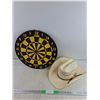 Image 1 : 17" DeeBee England Dartboard, Cowboy Hat-7 3/8 - PICK UP ONLY