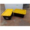 Image 2 : *(2) HDX 17 Gallon Tough Totes w/Lids - PICKUP ONLY