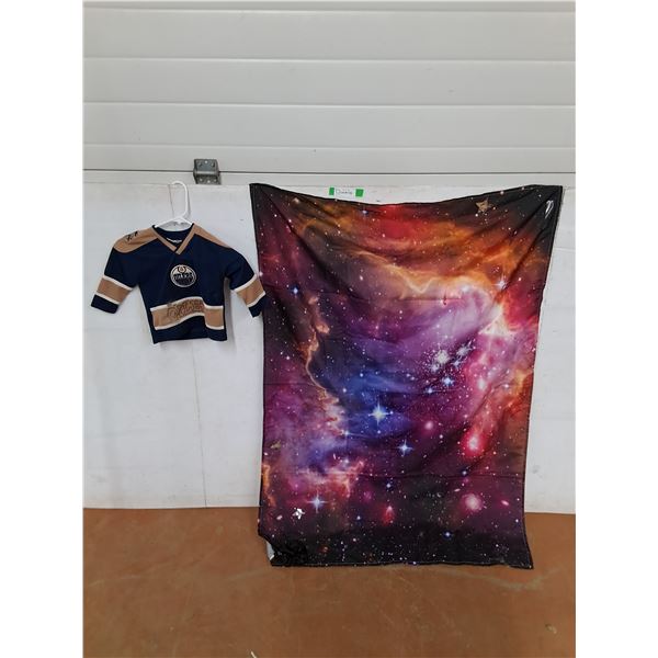 Oilers Kids Jersey - Some Damage, Size 24M, Galaxy Flag 53" x 35"