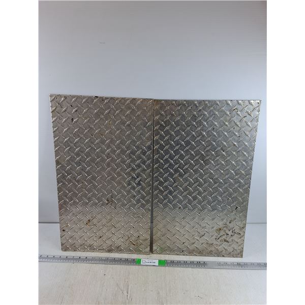 (2) Textured Metal Panels 24" x 14"- PICK UP