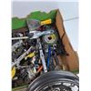 Image 7 : Assorted Bicycle Hardware, Tools, Quartz Wall Clock, Plastic Case 10" x 8" x 3" - PICK UP