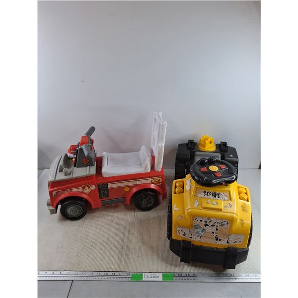 Paw Patrol & CAT Kids Toy Trucks - PICK UP