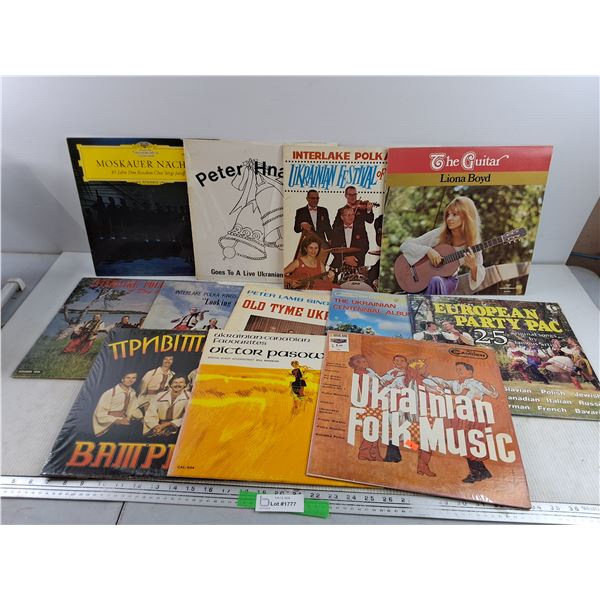 Assorted Vinyl Records - Ukrainian Folk Music, Liona Boyd, Moskauer Nacht