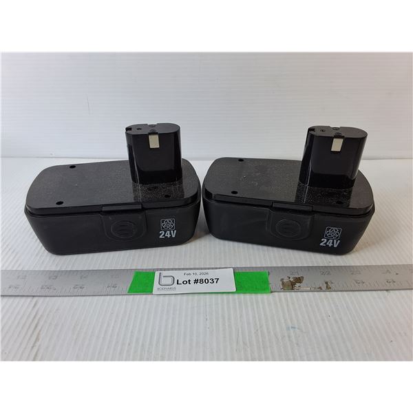 (2) Generic 24V Batteries- Untested/Appear New