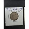 Image 2 : (3) Silver Canadian Quarters, 1937-39