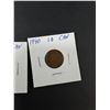 Image 4 : (5) Canadian 1 Cent Coins, 1920-40