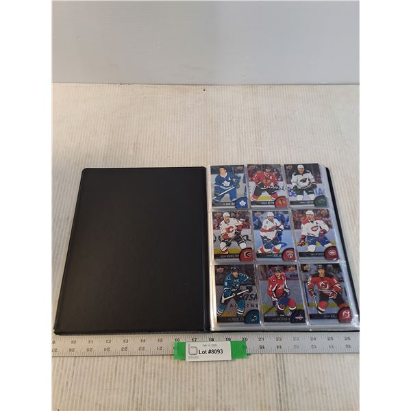 Tim Hortons Hockey Card Album w/ Approx (17) Nearly Complete Pages of 2017 Tim Hortons Hockey Cards