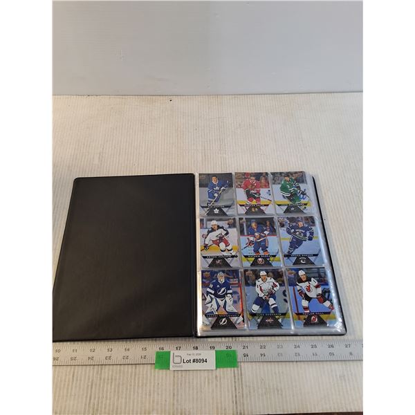 Tim Hortons Hockey Card Album w/ Approx (20) Nearly Complete Pages of 2018 Tim Hortons Hock Cards