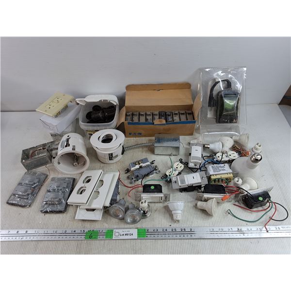 Circuit Breaker Switches, 1/2" Connectors, Wall Plug Covers, Light Switch, Outdoor Timer, LED Bulbs