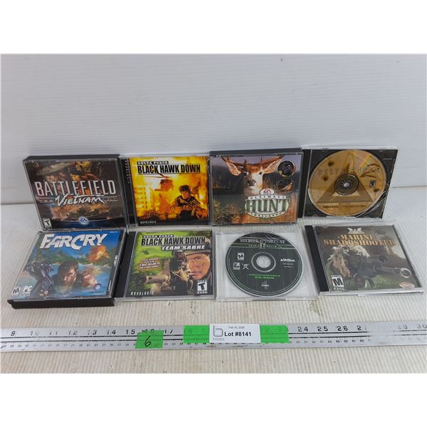 Assorted PC Games - Far Cry, Battlefield Vietnam, Ultimate Hunt, Delta Force