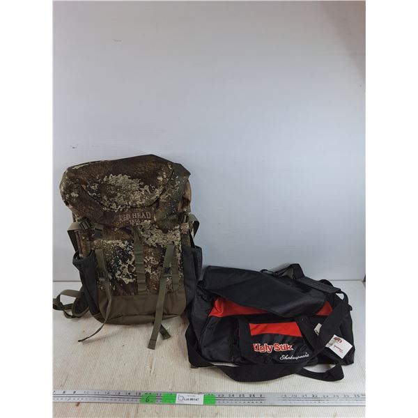 Red Head 1856 Backpack, Ugly Stik Shakespeare Bag