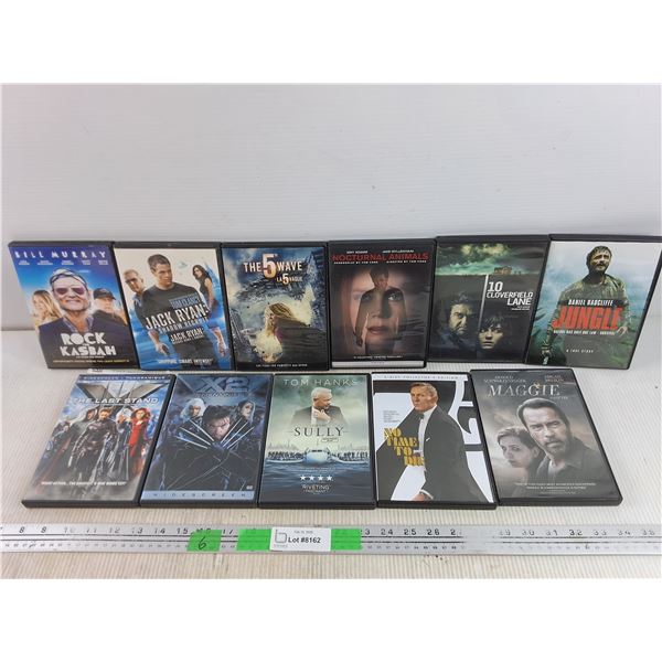 Assorted DVD Movies - The 5th Wave, Sully, X2 X Men United