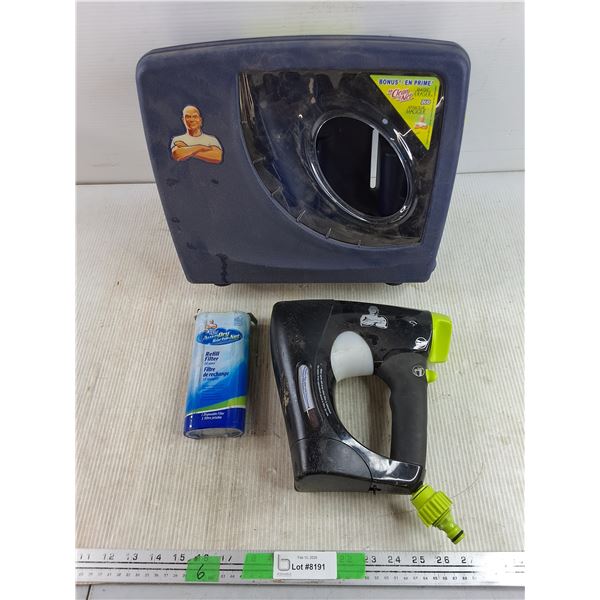 Mr Clean AutoDry Dispenser, Refill Filter & Plastic Case 13" x 11" x 5"