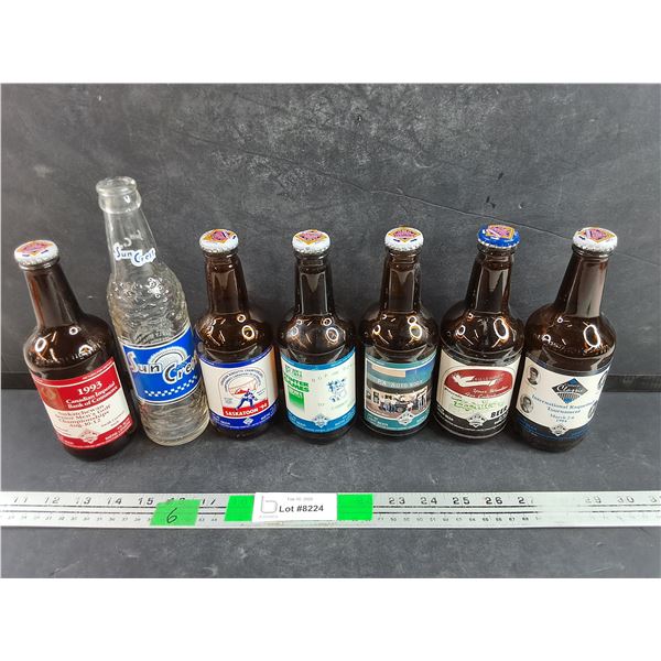 Vintage Glass Bottles - Great Western & Sun Crest - Collectible