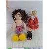 Image 3 : (4) Assorted Dolls