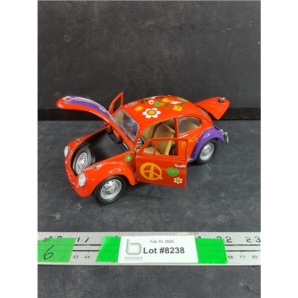 Die Cast Volkswagen Beetle - Flower Power Edition