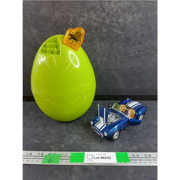 Maisto Die Cast Cobra 427, Plastic Storage Egg