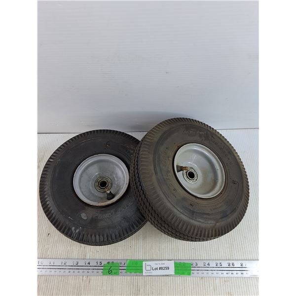 (2) Pneumatic Wheels 4.10/3.50 - 4 - PICK UP