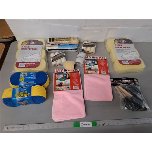 Paint Rollers, Sponges, Microfiber Cloths, Misc.
