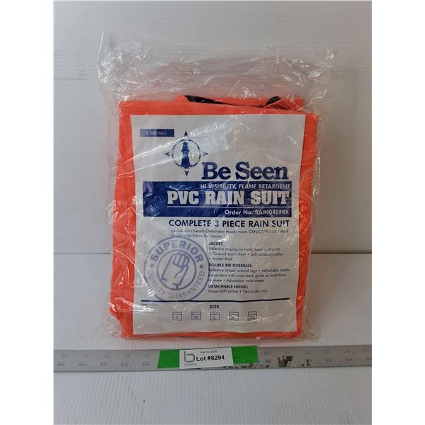 Hi-Vis, Flame Retardant Rain Suit Sealed- L